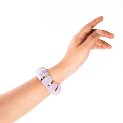 Lavender Glow Stackable bracelet