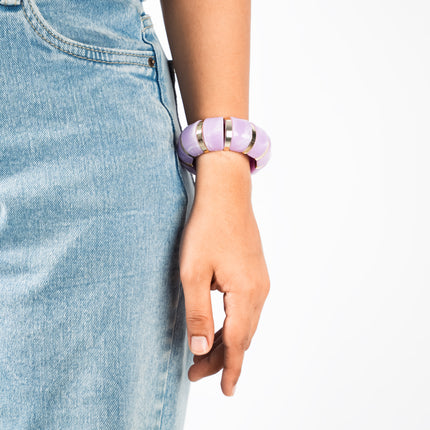 Lavender Glow Stackable bracelet