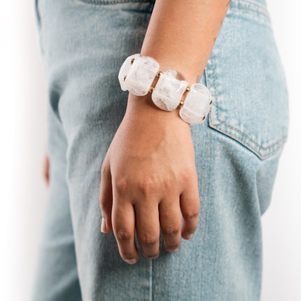 Snow Cube Stackable Bracelet