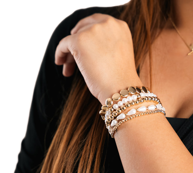 Pearl Glow Multi Stackable Bracelet