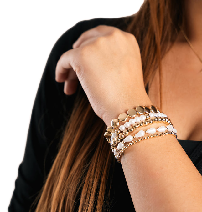 Pearl Glow Multi Stack Bracelet
