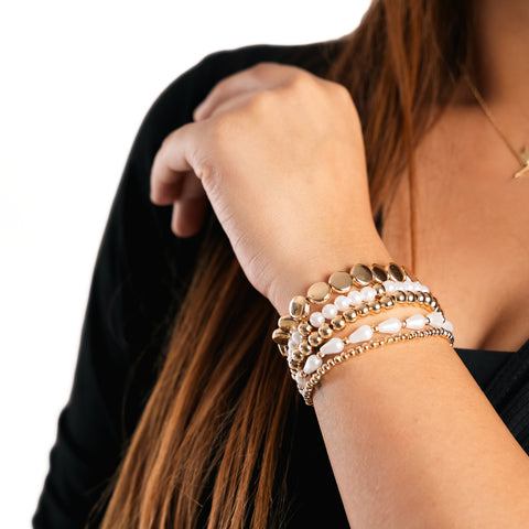 Pearl Glow Multi Stackable Bracelet
