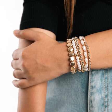 Pearl Glow Multi Stack Bracelet