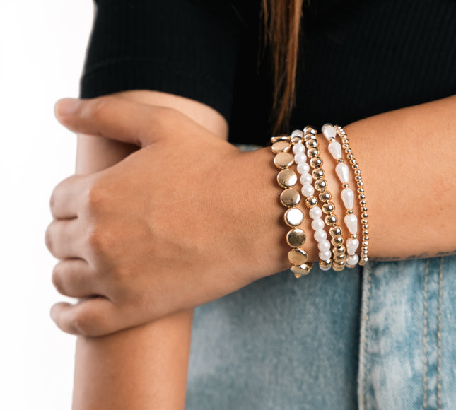 Pearl Glow Multi Stackable Bracelet