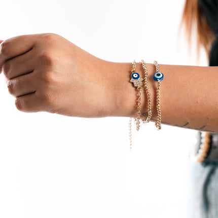 Divine Eye Layered Stack Bracelet
