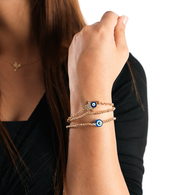 Divine Eye Layered Stack Bracelet