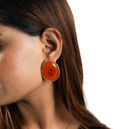 Sunset Glow Resin Earrings