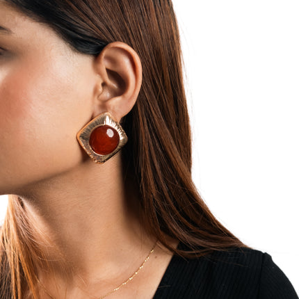 Bold Aura Resin Earrings