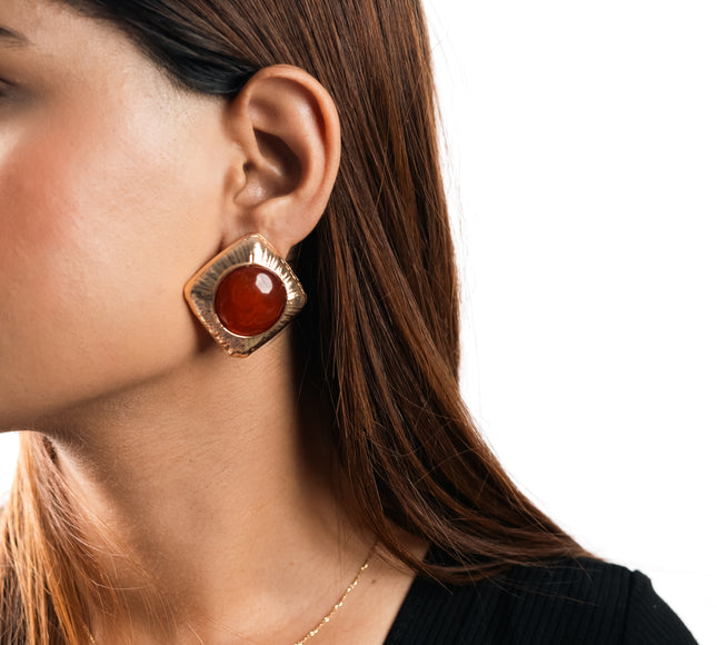 Bold Aura Resin Earrings