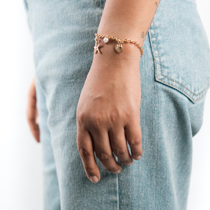 Ocean Luxe Pearl & Shell Bracelet