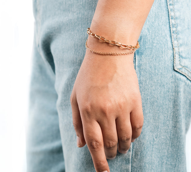 Golden Duo Chain Bracelet