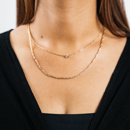 Golden Edge Dual Necklace