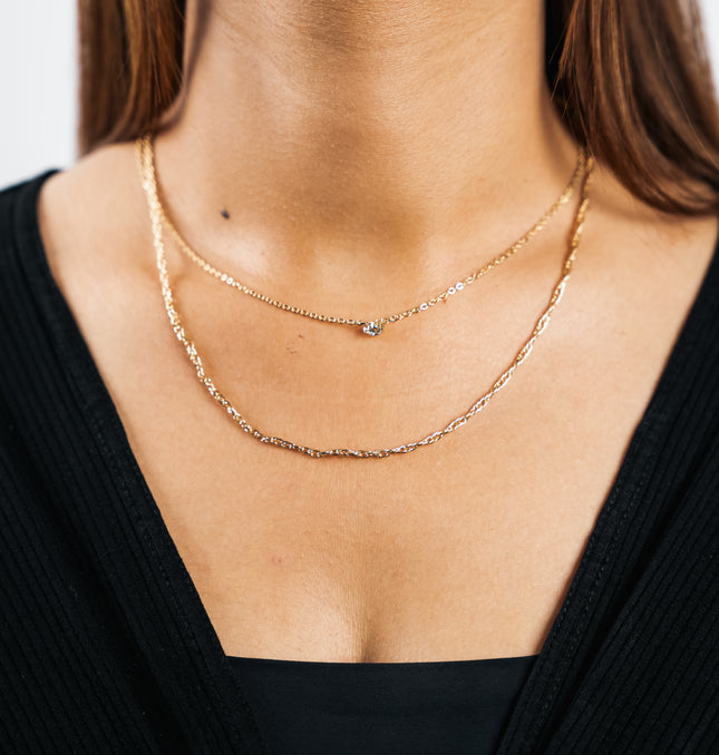 Golden Edge Dual Necklace
