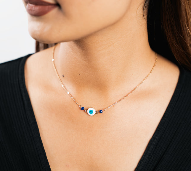Golden Evil Eye Necklace