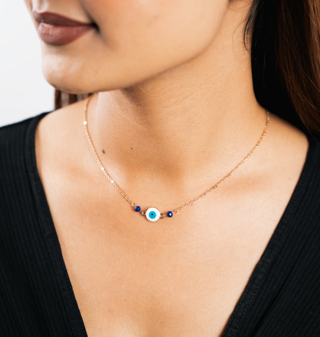 Golden Evil Eye Necklace