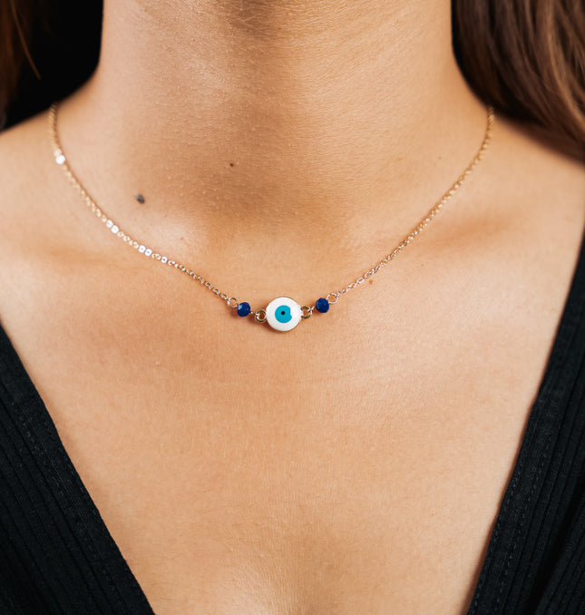 Golden Evil Eye Necklace