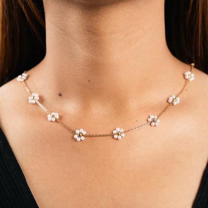Bloom Bead Dainty Necklace