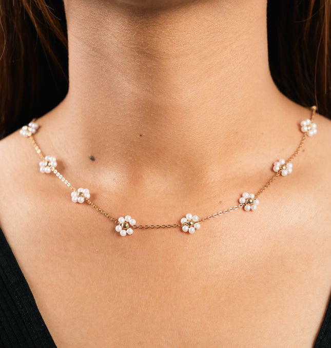 Bloom Bead Dainty Necklace