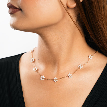 Bloom Bead Dainty Necklace