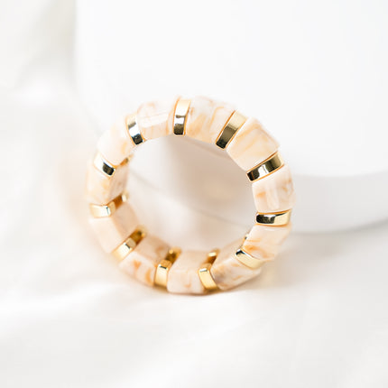 Ivory Glow Stackable Bracelet