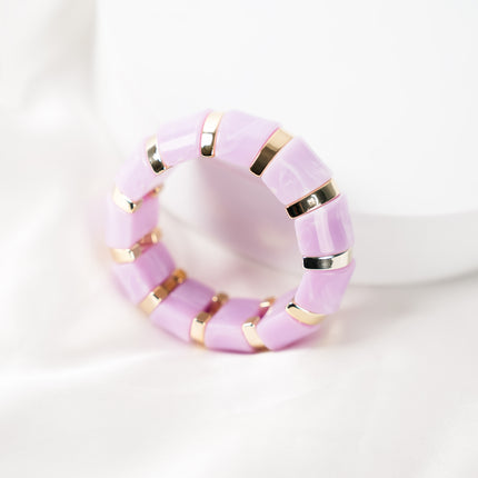 Lavender Glow Stackable bracelet