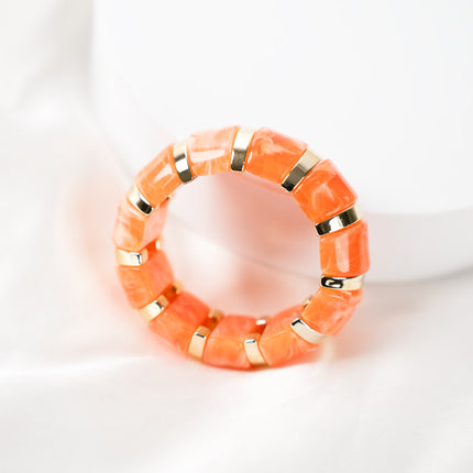Orange Pop Stackable Bracelet