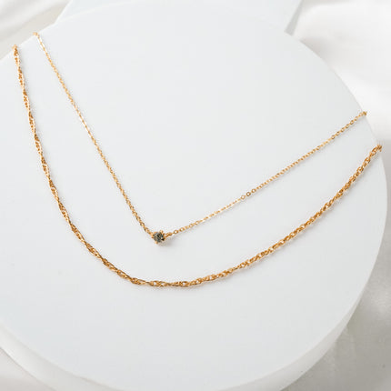 Golden Edge Dual Necklace