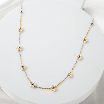 Bloom Bead Dainty Necklace