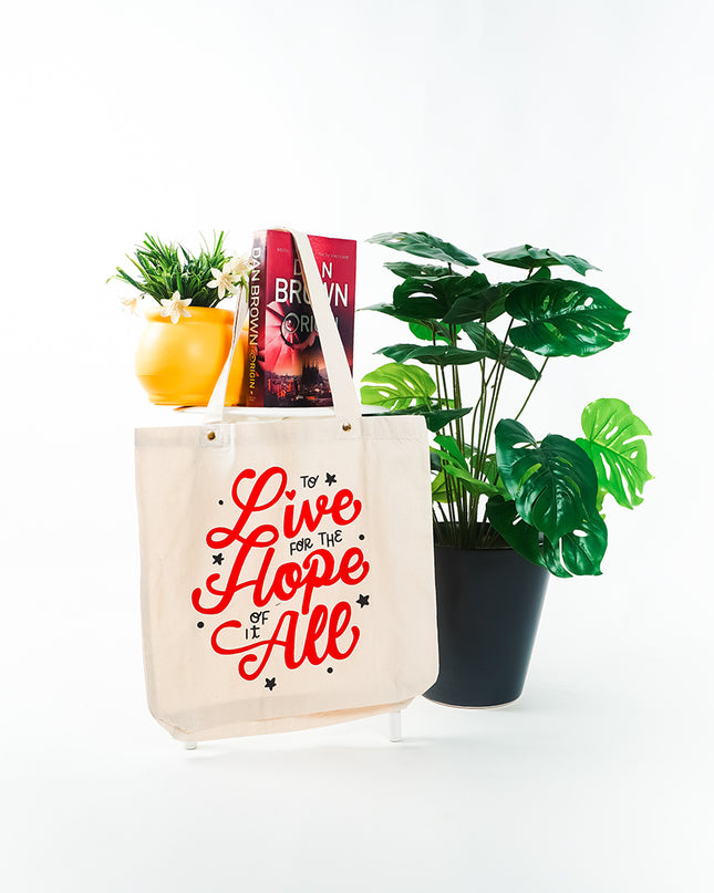 To Live For The Hope Canvas Tote Bag