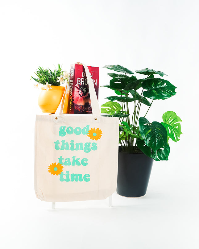 Good Things Take Time Canvas Tote Bag