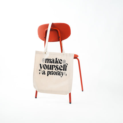 Make Yourself A Priority Canvas Tote Bag