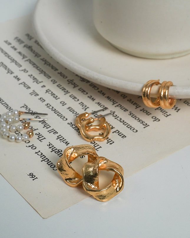 Timeless Gold Earring Set of 10