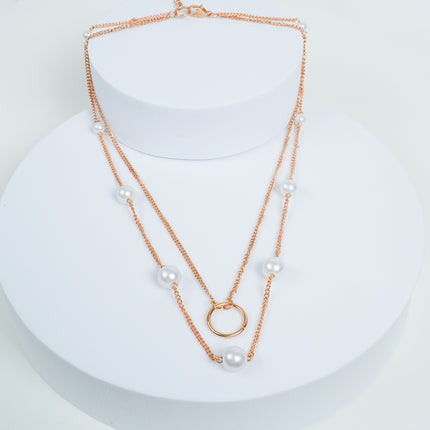 Twin Glow Pearl Necklace