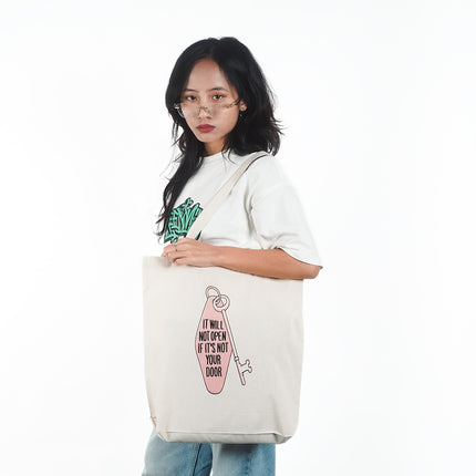 The Right Key Canvas Tote Bag