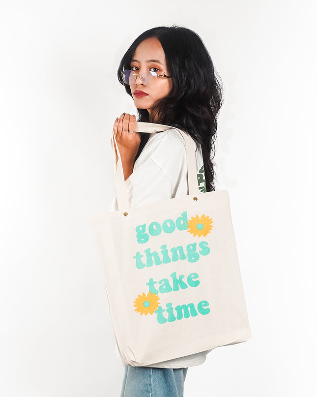 Good Things Take Time Canvas Tote Bag