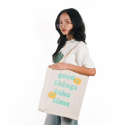 Good Things Take Time Canvas Tote Bag