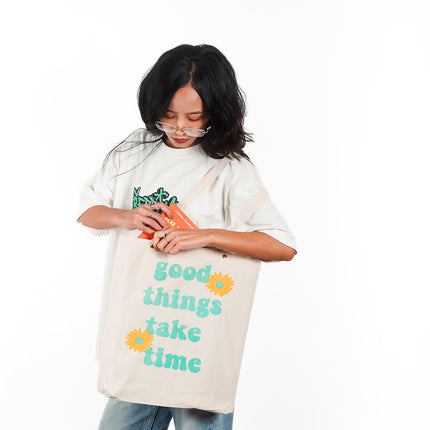 Good Things Take Time Canvas Tote Bag