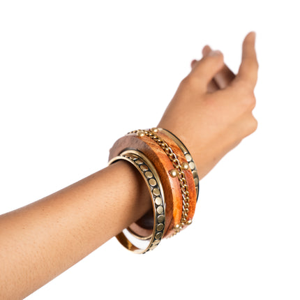 Sahara Luxe Layered Bangles Set