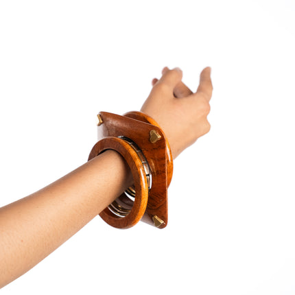 Desert Glow Wooden Bangles