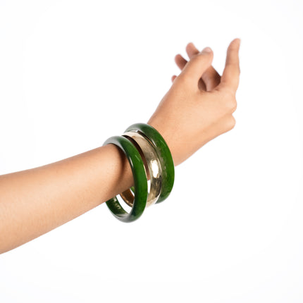 Olive Luxe Bangle Set