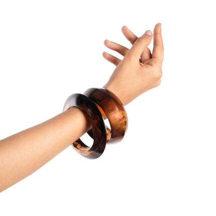 Mocha Glow Bangle Duo
