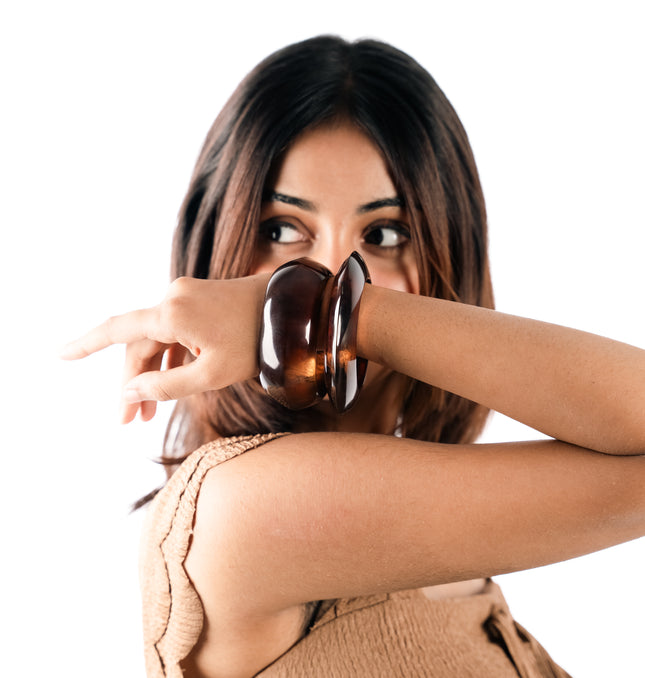 Mocha Glow Bangle Duo