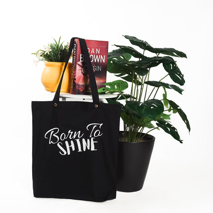 Born To Shine Canvas Tote Bag