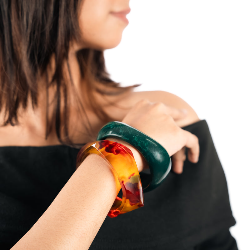 Amber Forest Bangles