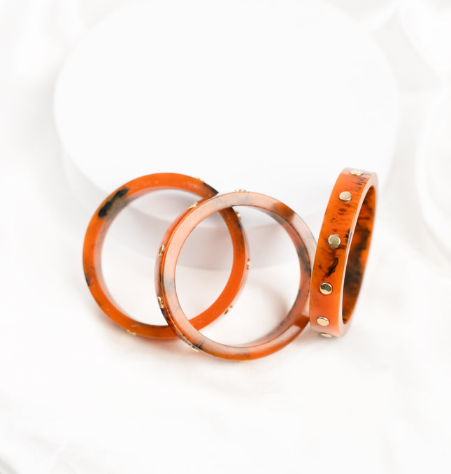 Amber Aura Studded Bangles