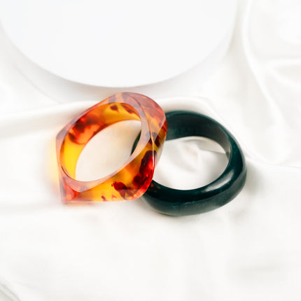 Amber Forest Bangle Duo