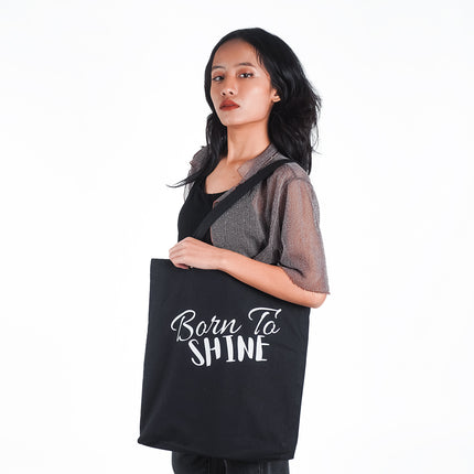 Born To Shine Canvas Tote Bag