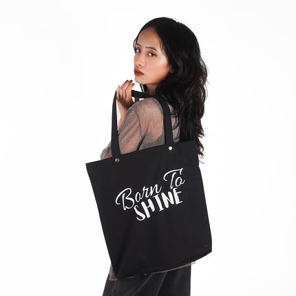 Born To Shine Canvas Tote Bag