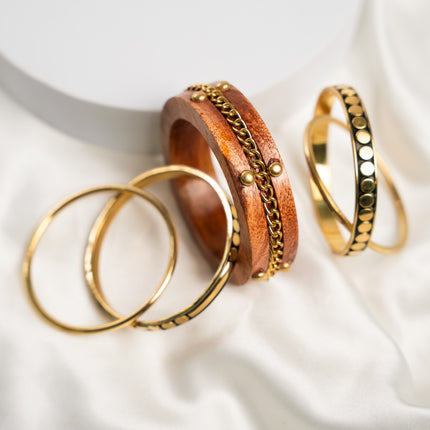 Sahara Luxe Layered Bangles Set