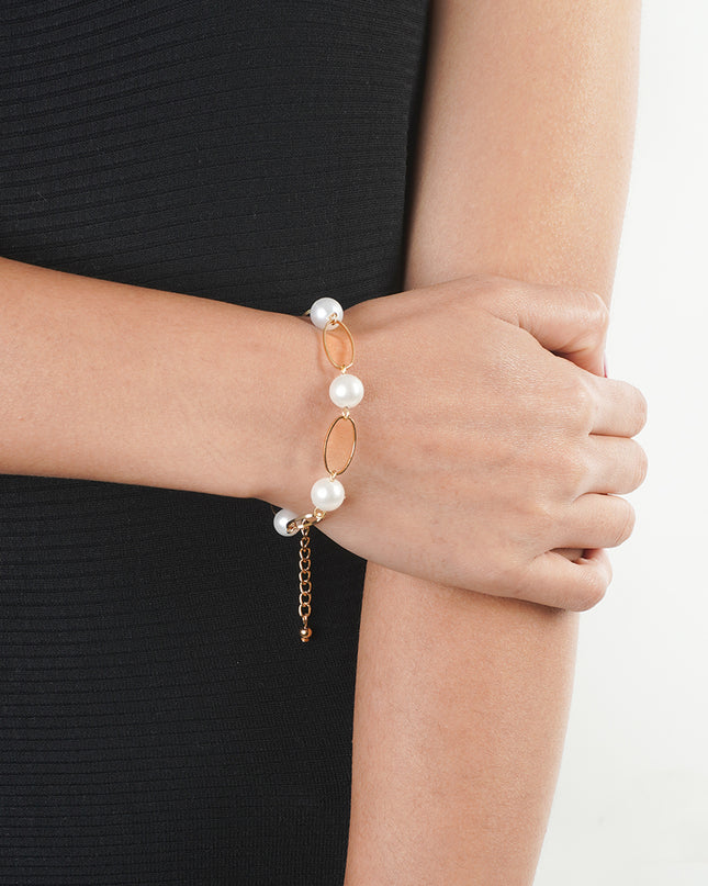 Classic Pearl Ring Bracelet